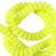 Polymeer kralen rondellen 7mm - Neon yellow